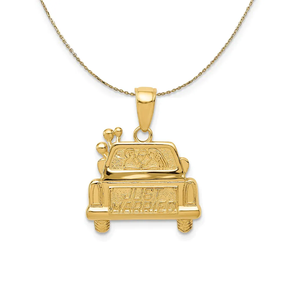 14K YELLOW GOLD JUST MARRIED (17M NECKLACE