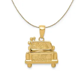 14k Yellow Gold Just Married (17mm) Necklace