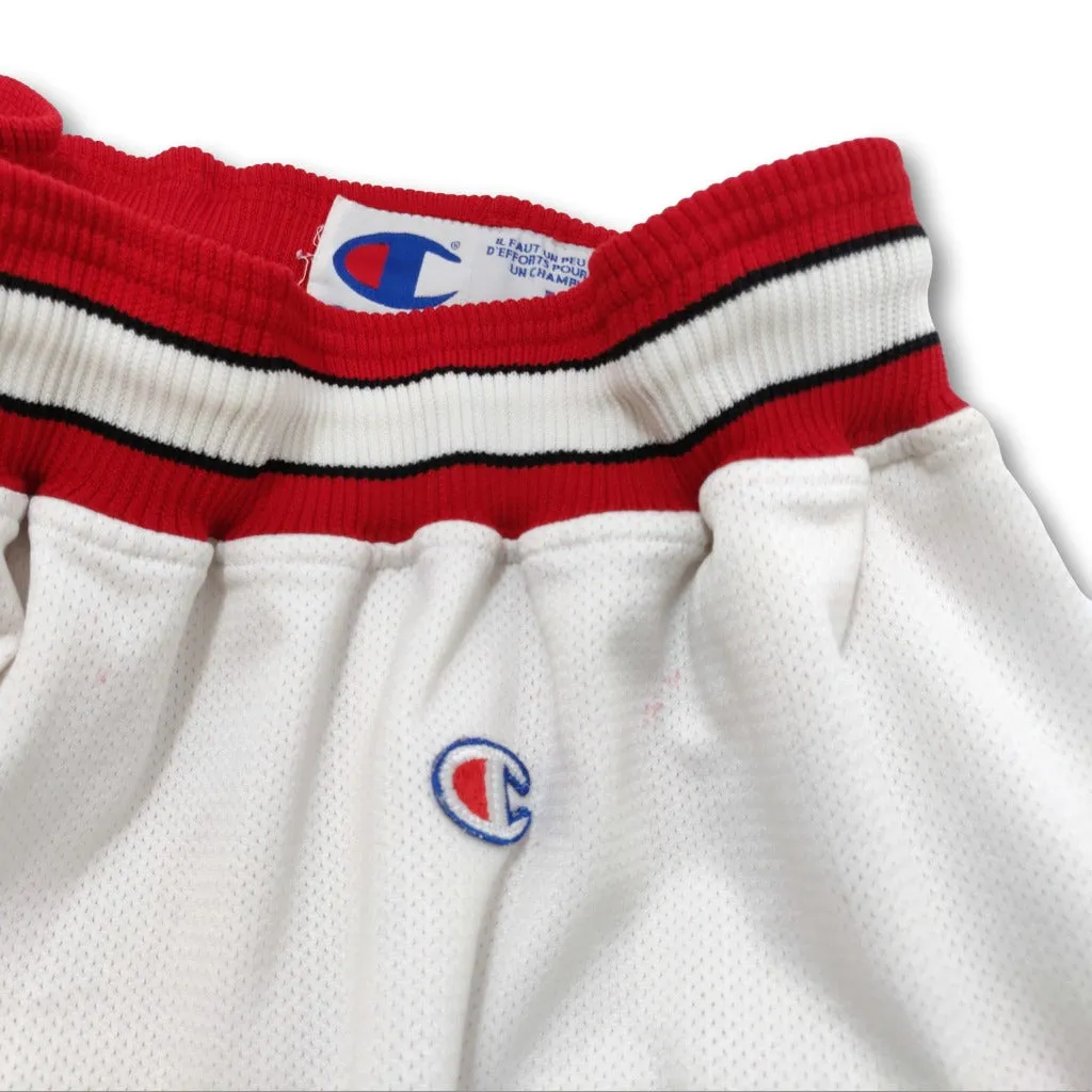 1990s white Chicago Bulls Champion basketball shorts