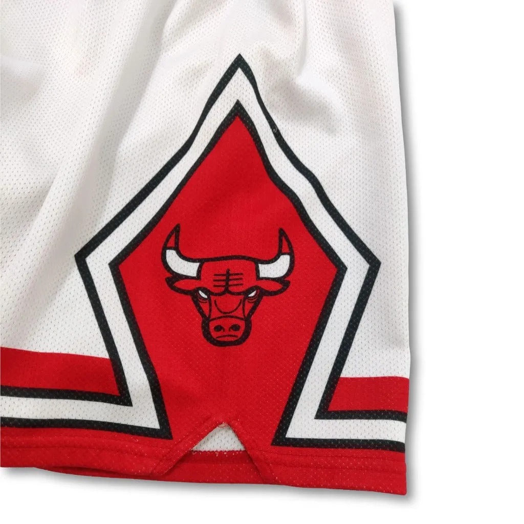 1990s white Chicago Bulls Champion basketball shorts