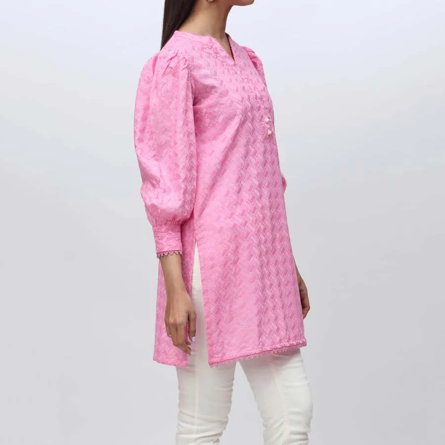 1PC- Embroidered ChikanKari Shirt PS4077