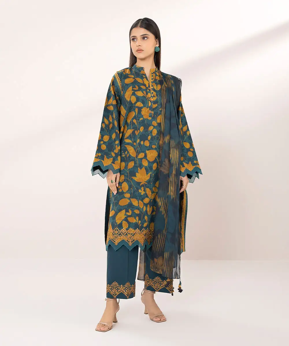 3 Piece - Embroidered Lawn Suit