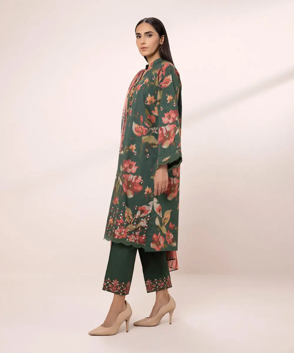 3 Piece - Embroidered Lawn Suit