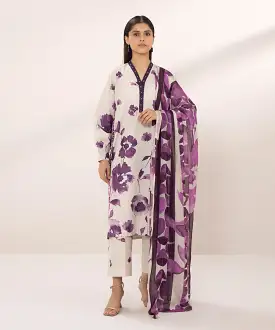 3 Piece - Printed Lawn Suit