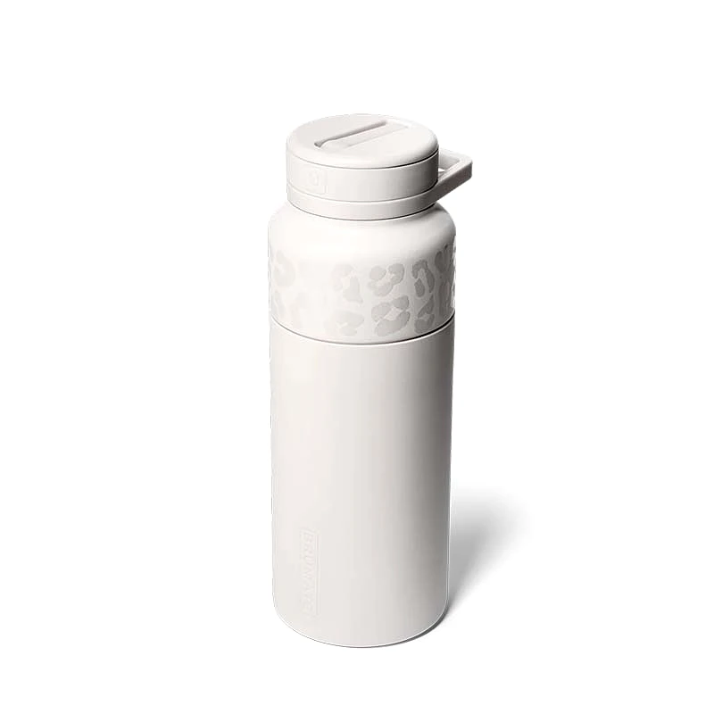 35oz Rotera Water Bottle in Limestone Leopard