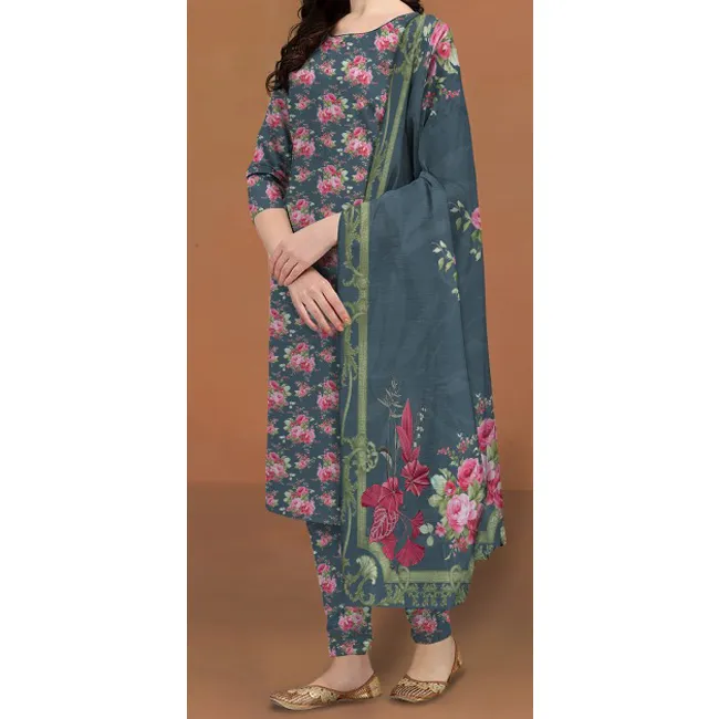 3PC- Unstitched Digital Printed Suit PS4496