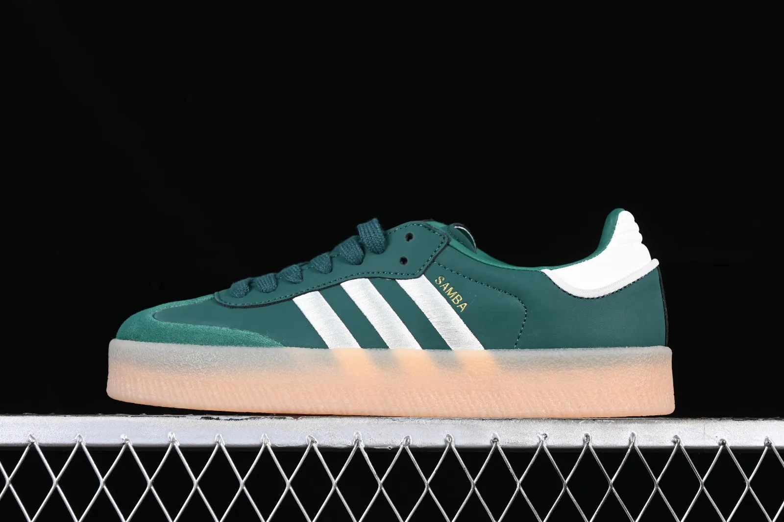 Adidas Samba Vegan Dark Green Cloud White Gold IF1835