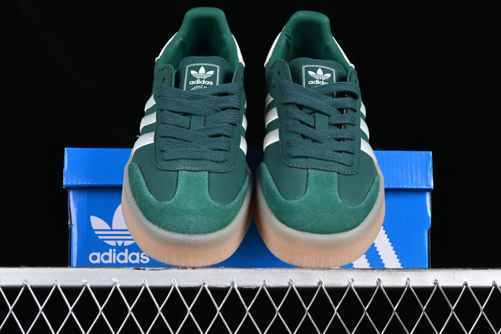 Adidas Samba Vegan Dark Green Cloud White Gold IF1835