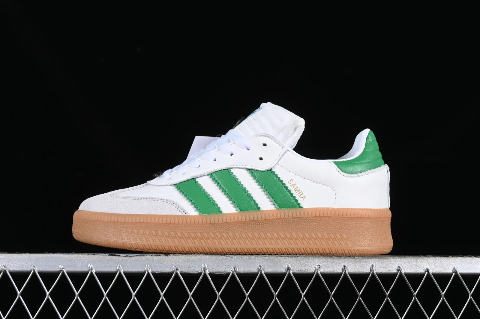 Adidas Samba XLG Cloud White Green Gum IE1375