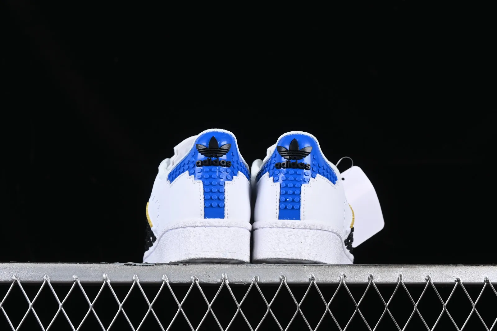 Adidas Superstar Cloud White Blue Core Black Gold GW3954