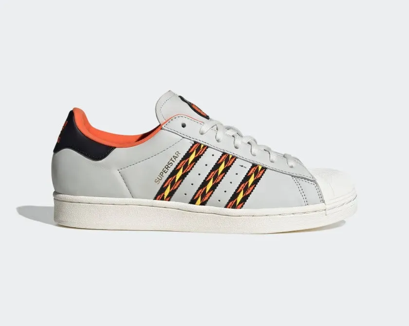 Adidas Superstar Crystal White Semi Impact Orange Cloud White HR1433