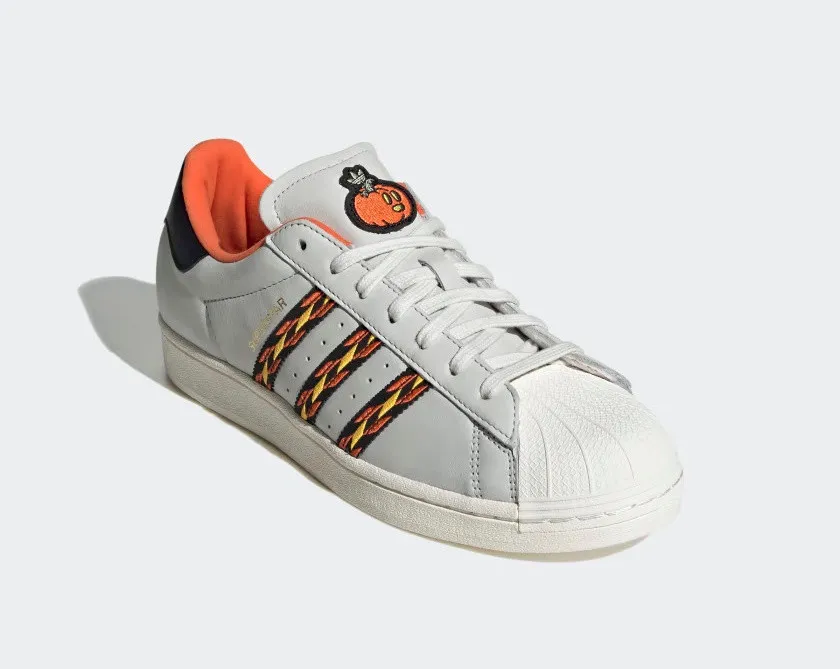 Adidas Superstar Crystal White Semi Impact Orange Cloud White HR1433