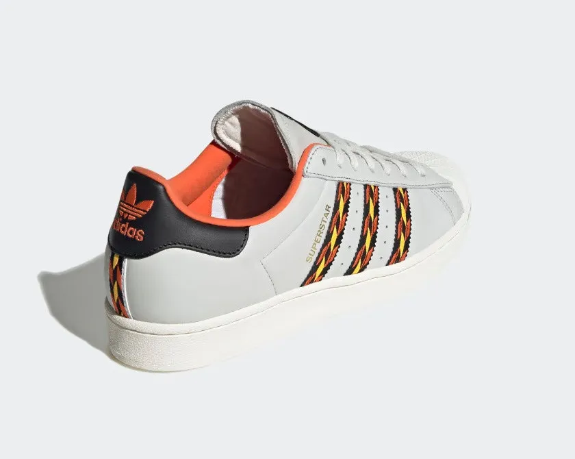 Adidas Superstar Crystal White Semi Impact Orange Cloud White HR1433