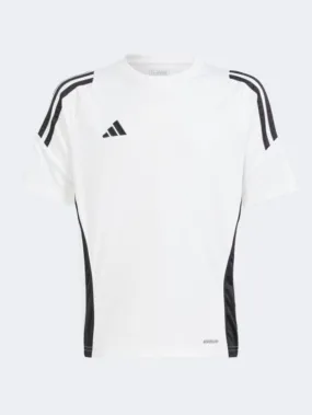 Adidas Tiro 24 Kids Unisex Football T-Shirt White/Black