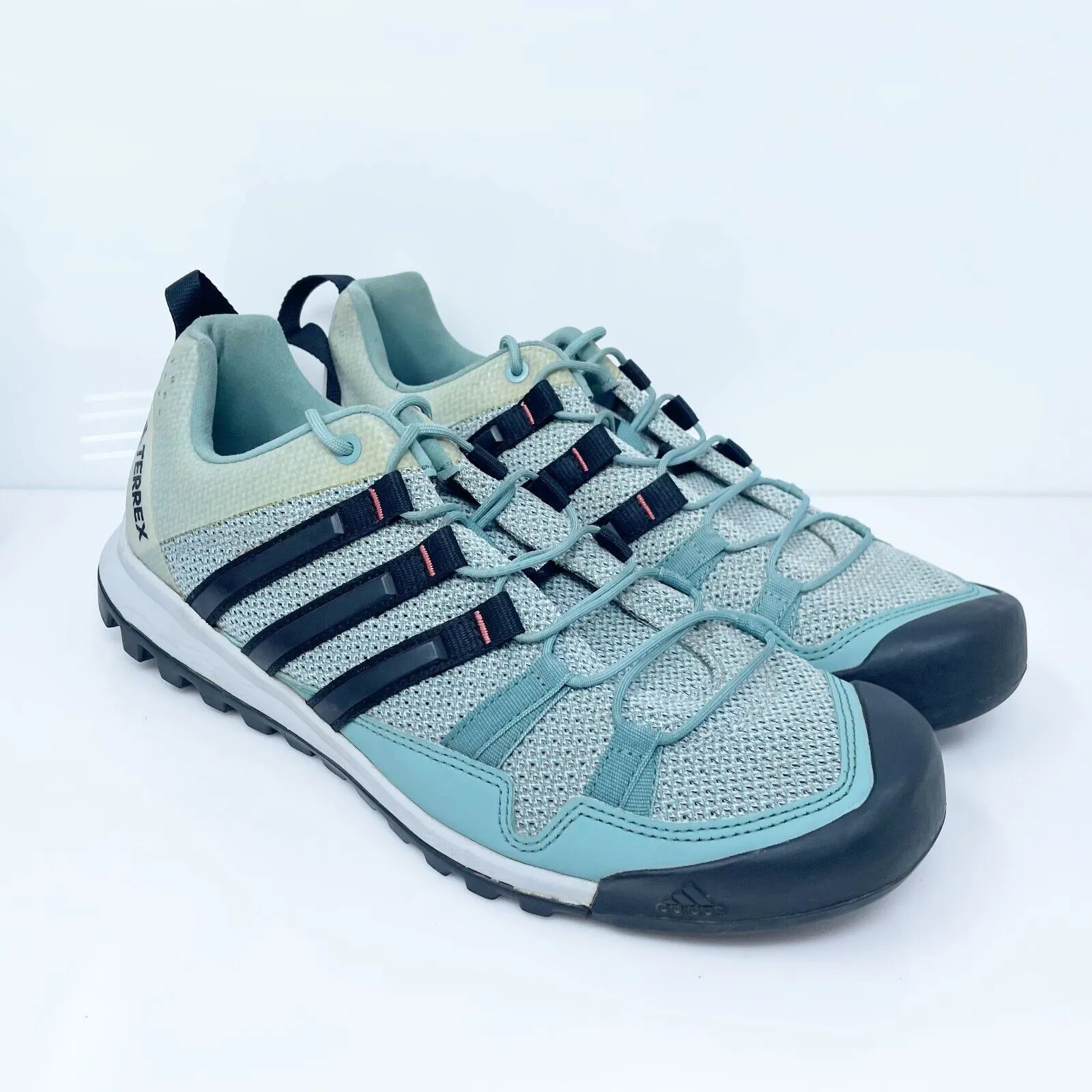 Adidas Womens Terrex Solo BB6022 Blue Hiking Shoes Sneakers Size 9.5