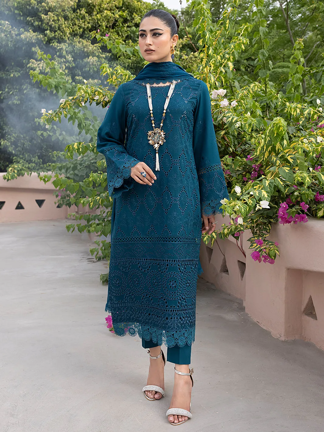 Afsaneh by Mahnur Embroidered Karandi Unstitched 3Pc Suit D-07 Tesoro Mio