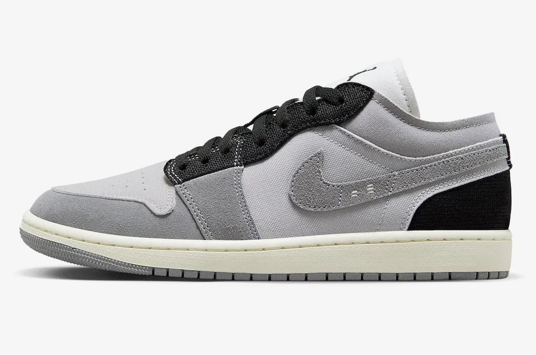 Air Jordan 1 Low SE Craft Inside Out Cement Grey Sail Black DZ4135-002