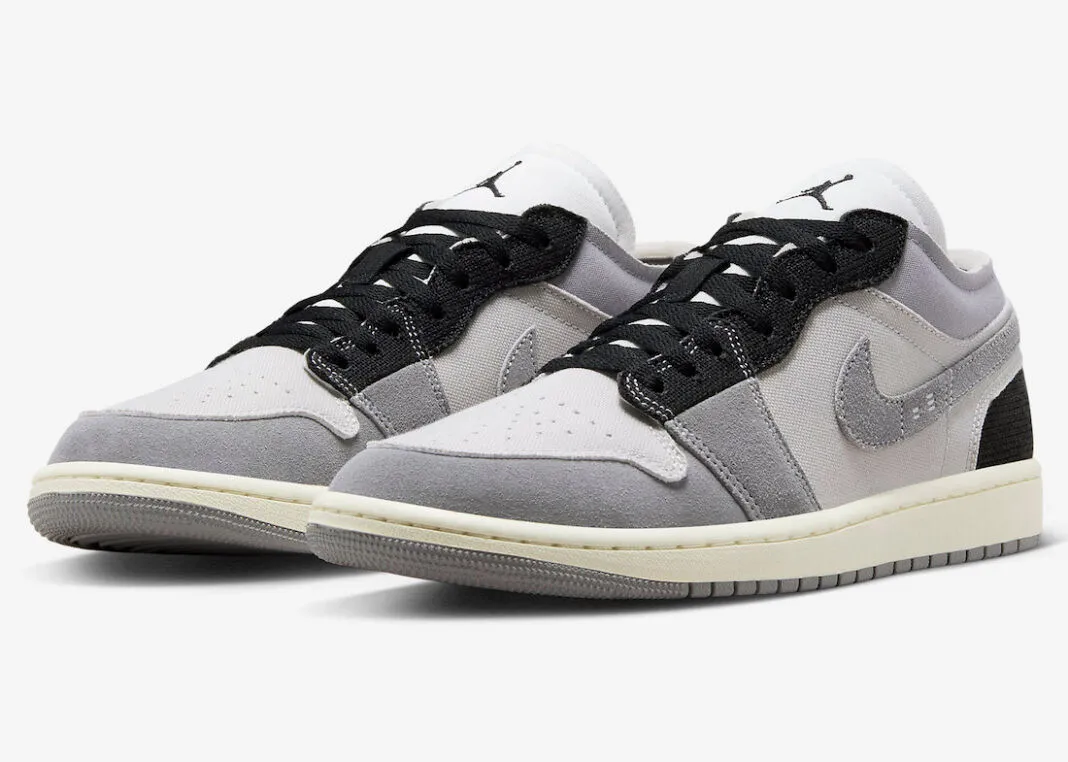 Air Jordan 1 Low SE Craft Inside Out Cement Grey Sail Black DZ4135-002