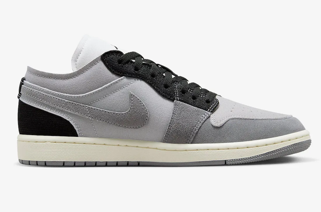 Air Jordan 1 Low SE Craft Inside Out Cement Grey Sail Black DZ4135-002