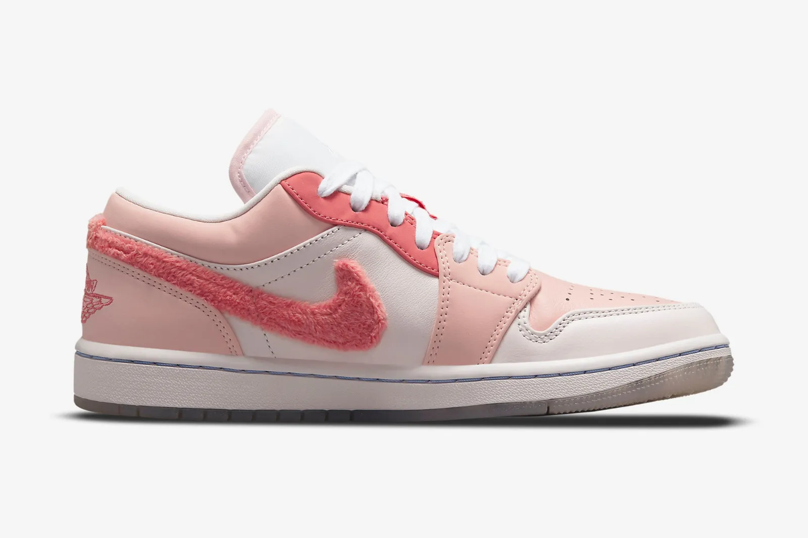 Air Jordan 1 Low SE Mighty Swooshers Pastel Pink White DM5443-666