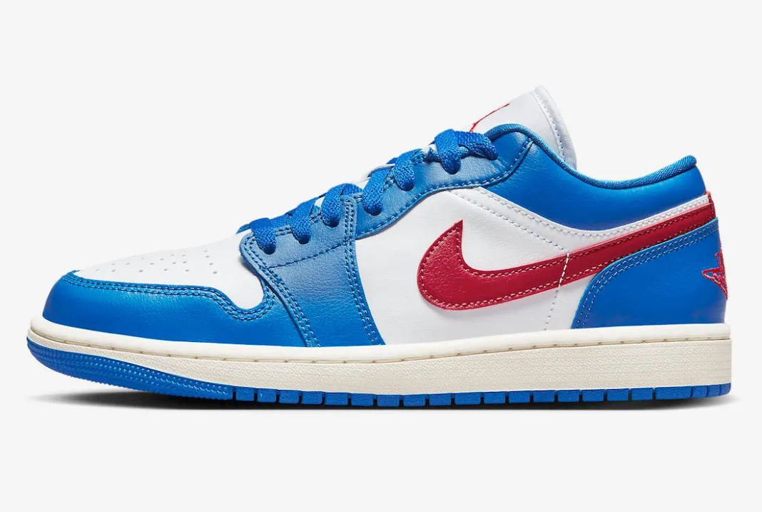 Air Jordan 1 Low Sport Blue Gym Red White Sail DC0774-416