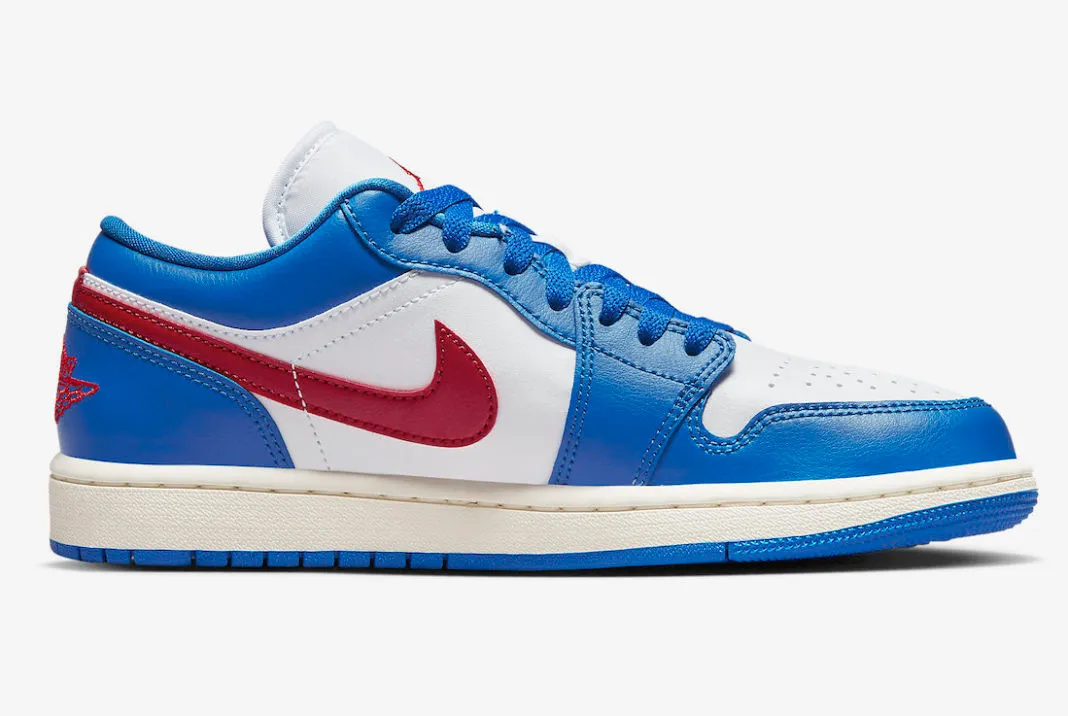 Air Jordan 1 Low Sport Blue Gym Red White Sail DC0774-416