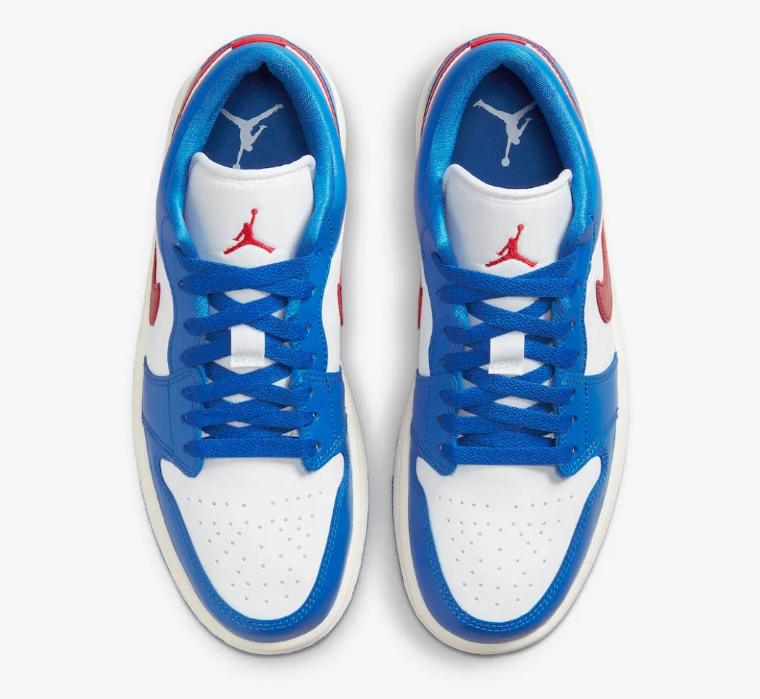 Air Jordan 1 Low Sport Blue Gym Red White Sail DC0774-416