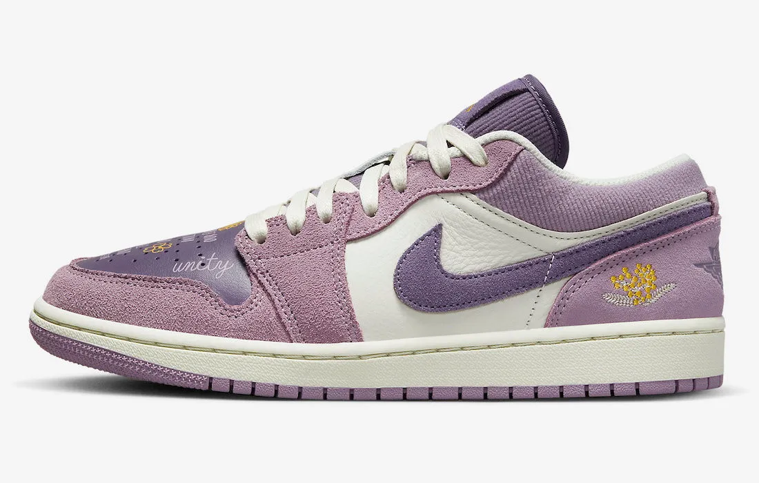 Air Jordan 1 Low Unity Purple Smoke Sail Purple DR8057-500