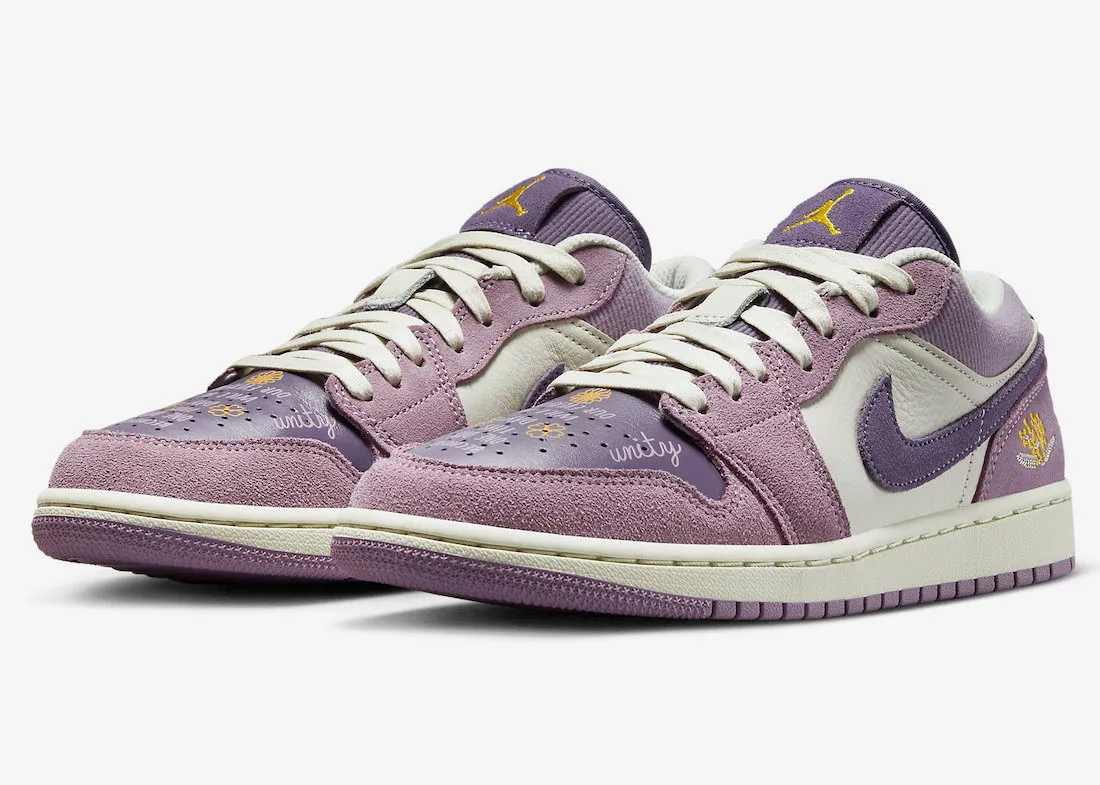 Air Jordan 1 Low Unity Purple Smoke Sail Purple DR8057-500