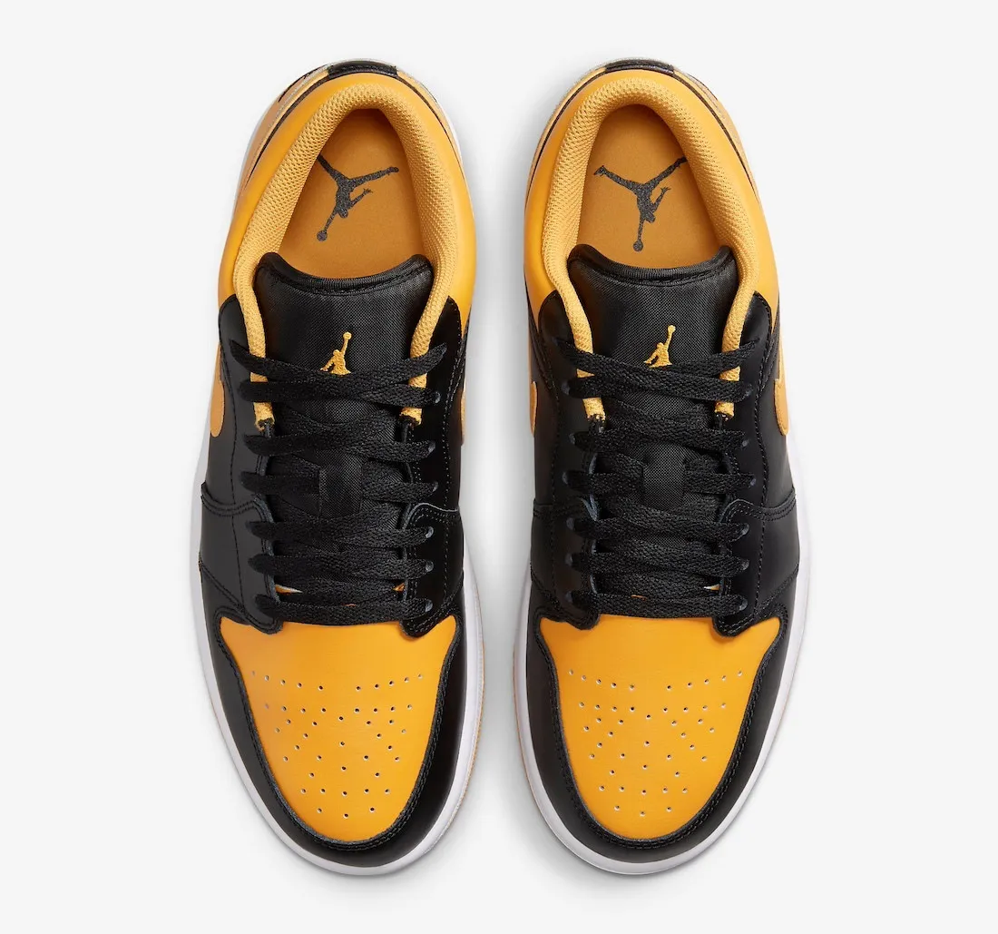 Air Jordan 1 Low Yellow Ochre White Black 553558-072