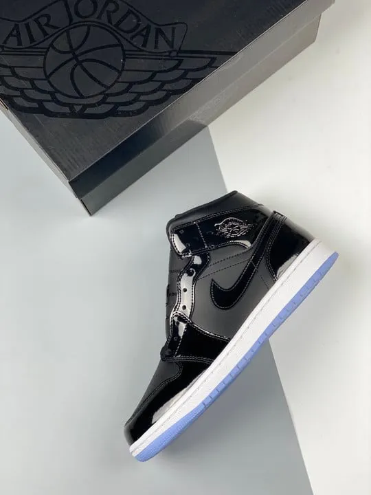 Air Jordan 1 Mid Space Jam Black/Concord-White DV1308-004 – Saliahome