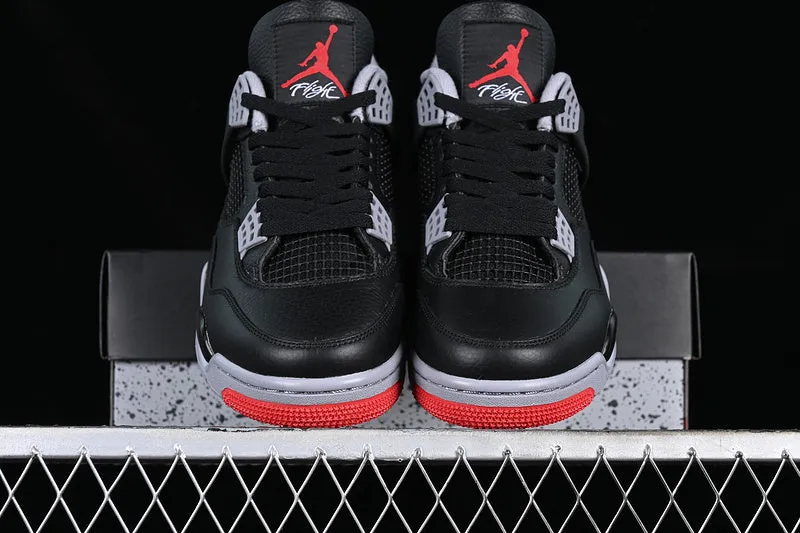 AIR JORDAN 4 RETRO BRED REIMAGINED WHITE/BLACK/GREY/RED