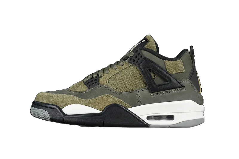 AIR JORDAN 4 SE CRAFT MEDIUM OLIVE WHITE/BLACK/GREEN