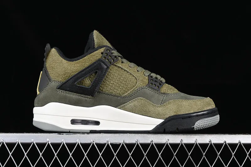 AIR JORDAN 4 SE CRAFT MEDIUM OLIVE WHITE/BLACK/GREEN