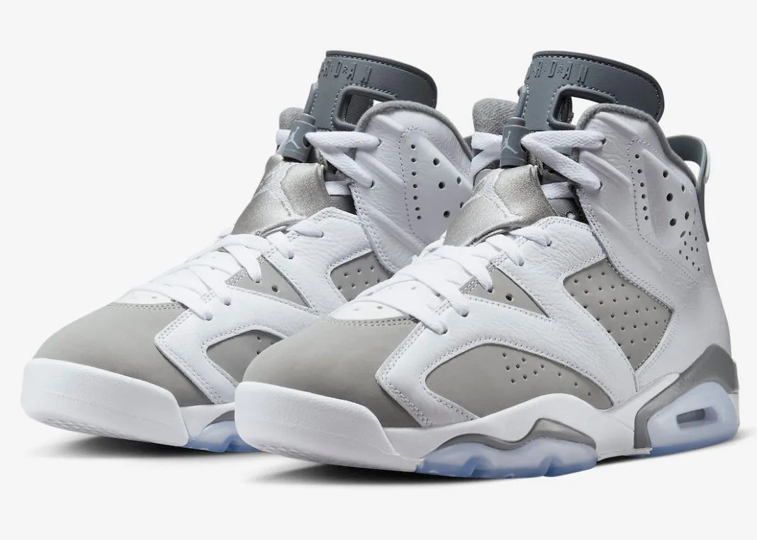 Air Jordan 6 Retro White Cool Grey Medium Grey CT8529-100