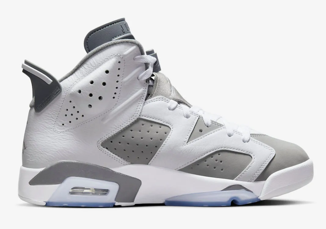 Air Jordan 6 Retro White Cool Grey Medium Grey CT8529-100