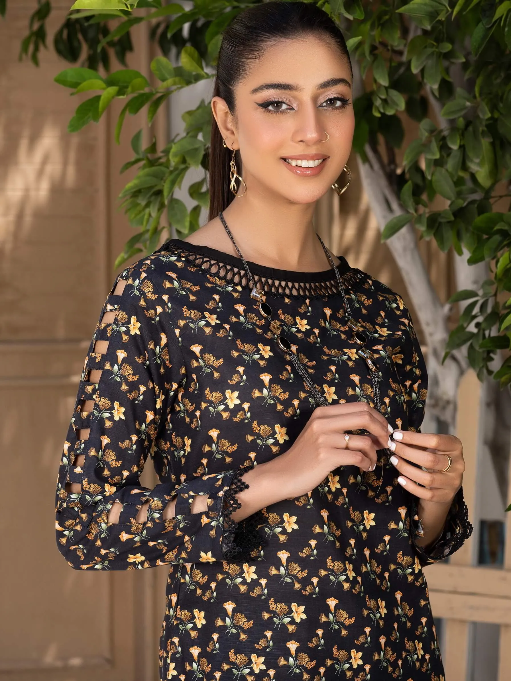 Andaaz by Manizay Prints Slub Khaddar Unstitched 2 Piece Suit D-01