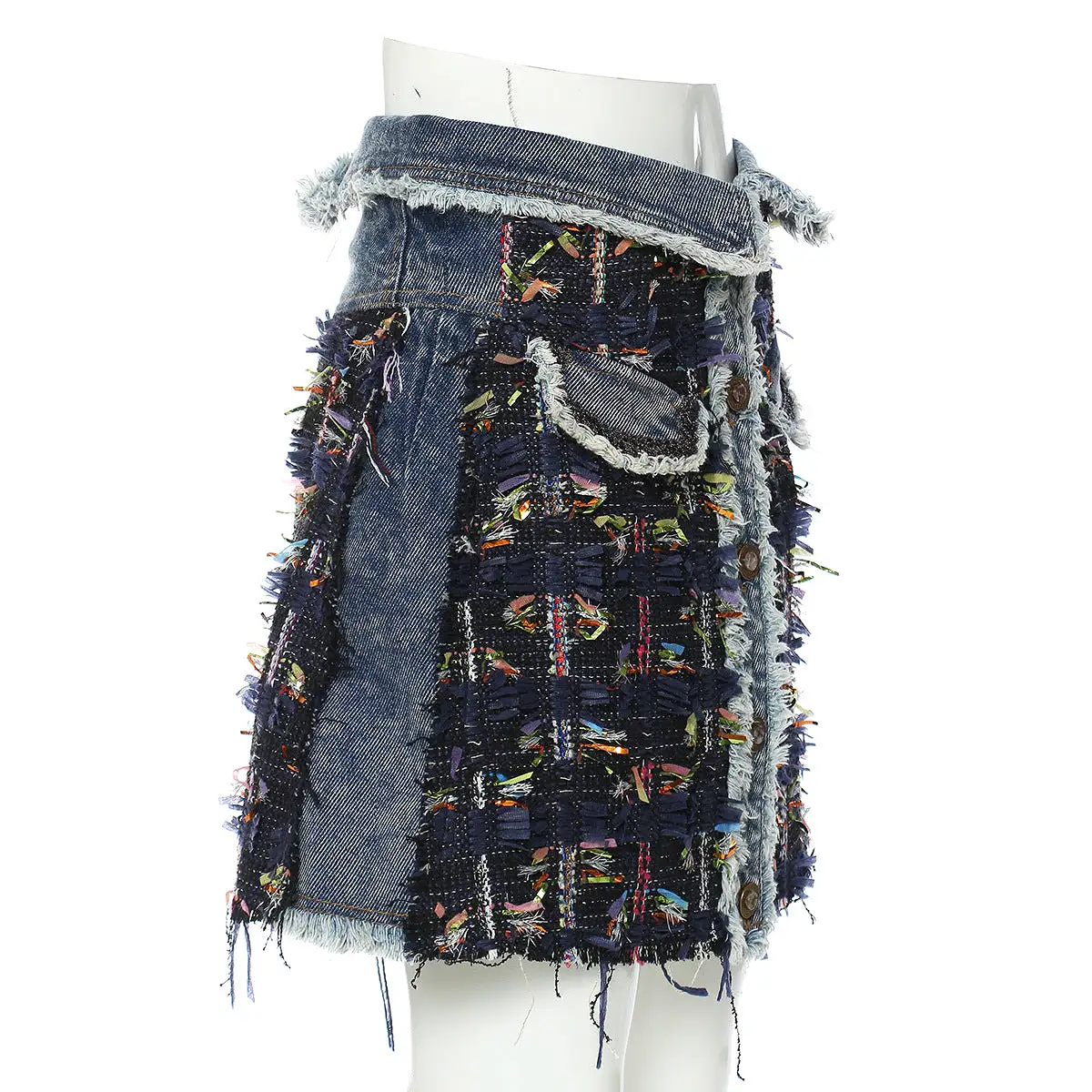 Ashore Shop Denim Mix Mini Skirts