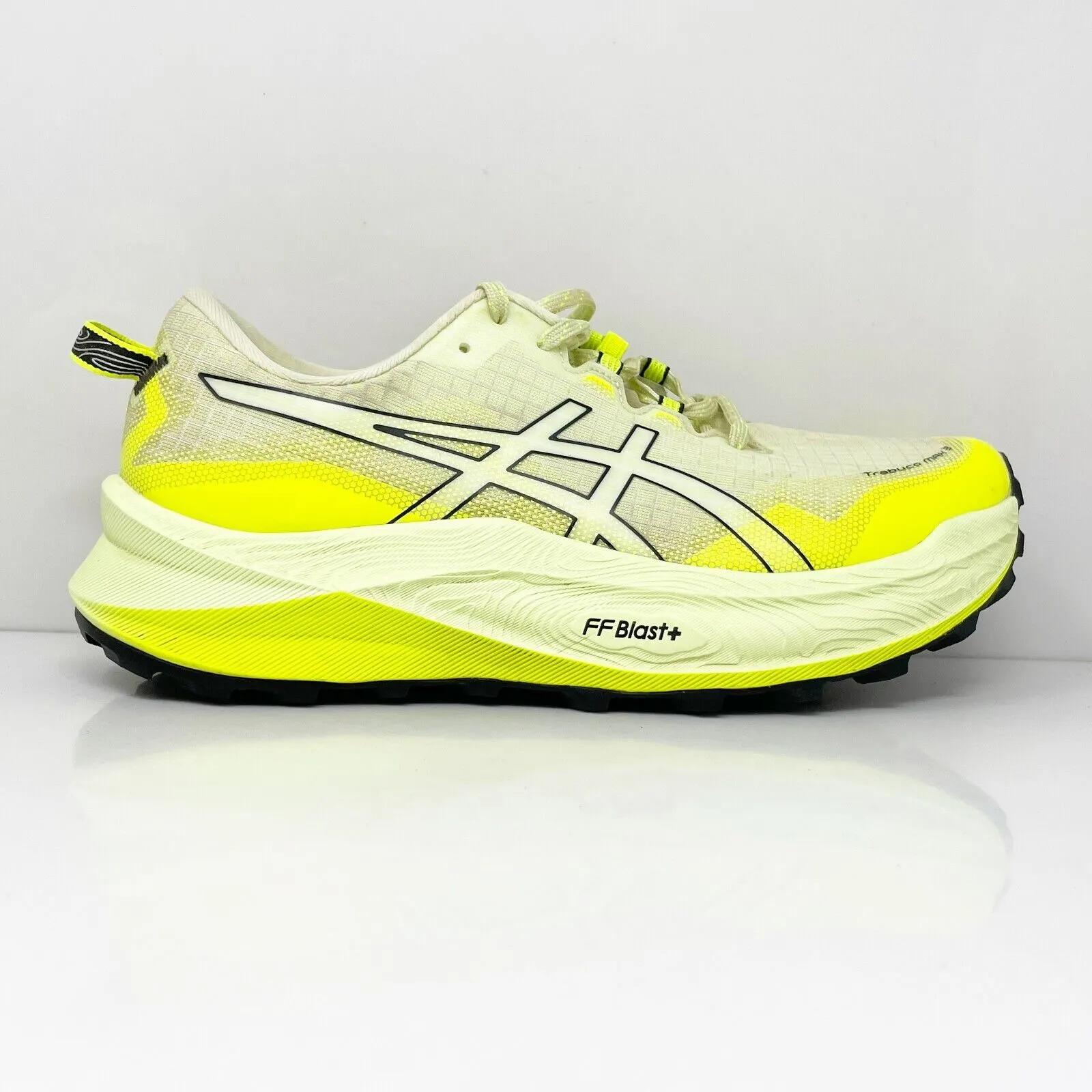 Asics Mens Trabuco Max 3 1011B800 Yellow Hiking Shoes Sneakers Size 8.5