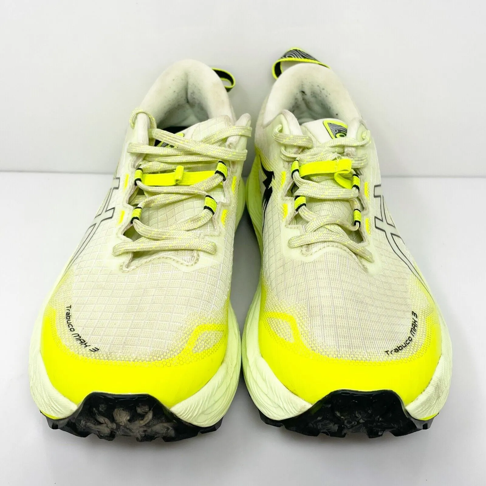 Asics Mens Trabuco Max 3 1011B800 Yellow Hiking Shoes Sneakers Size 8.5