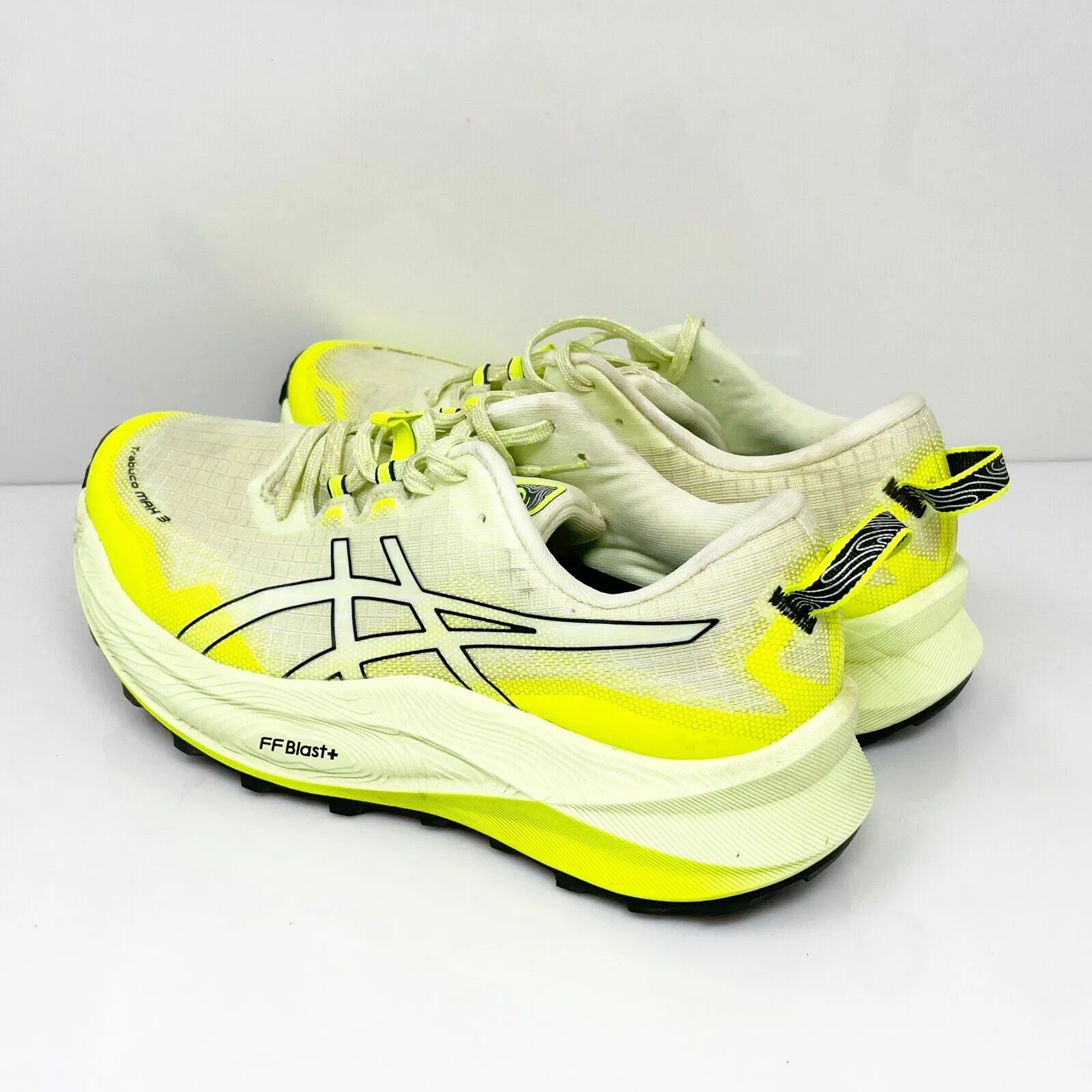 Asics Mens Trabuco Max 3 1011B800 Yellow Hiking Shoes Sneakers Size 8.5