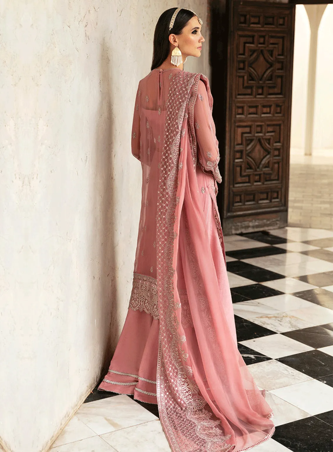 Ayzel By Afrozeh Embroidered Chiffon Unstitched 3 Piece Suit - ABA23TC 8 SAKURA