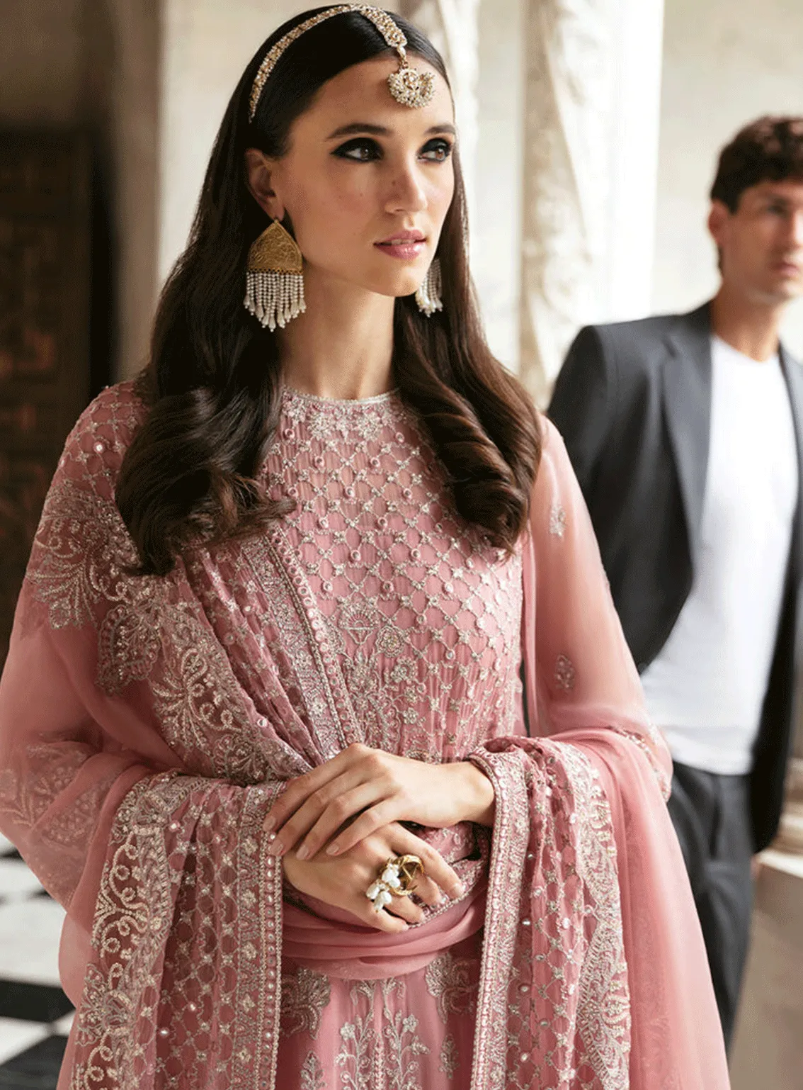 Ayzel By Afrozeh Embroidered Chiffon Unstitched 3 Piece Suit - ABA23TC 8 SAKURA