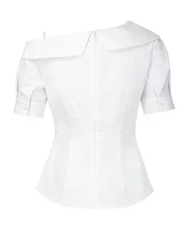 BAU by Bride And You  |Plain Elegant Style Formal Style  Logo Shirts & Blouses