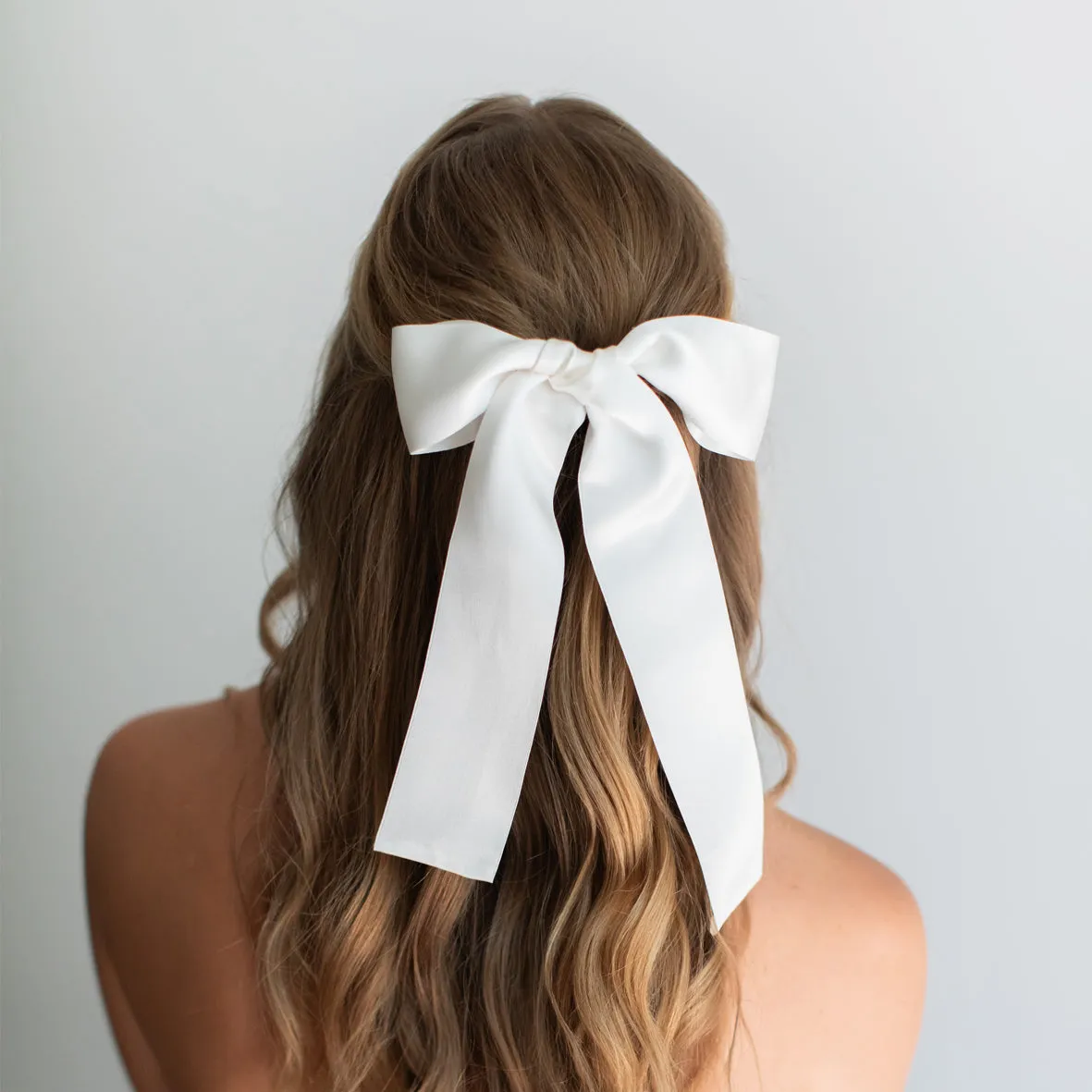 Belle Hair Bow Satin