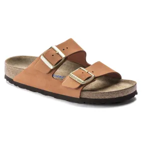 Birkenstock Arizona Nubuck Soft Footbed Sandal in Pecan