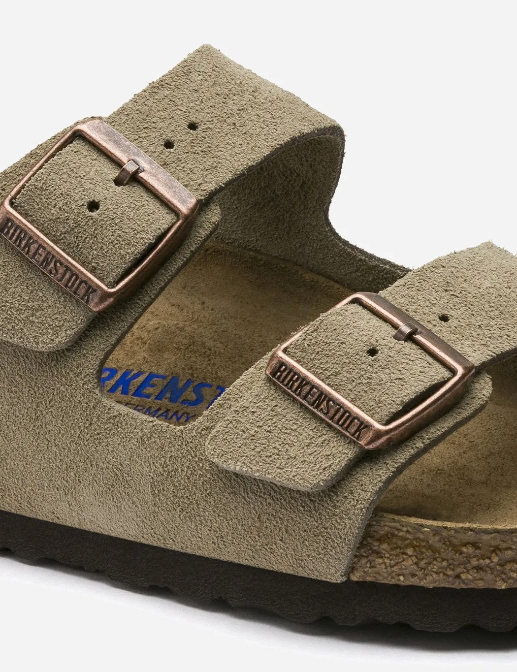 Birkenstock Arizona Sandals Suede (Regular) - Taupe Brown