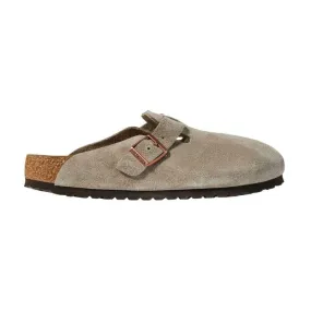 BIRKENSTOCK BOSTON SF TAUPE SUEDE - ADULTS