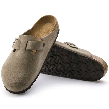 BIRKENSTOCK BOSTON SF TAUPE SUEDE - ADULTS