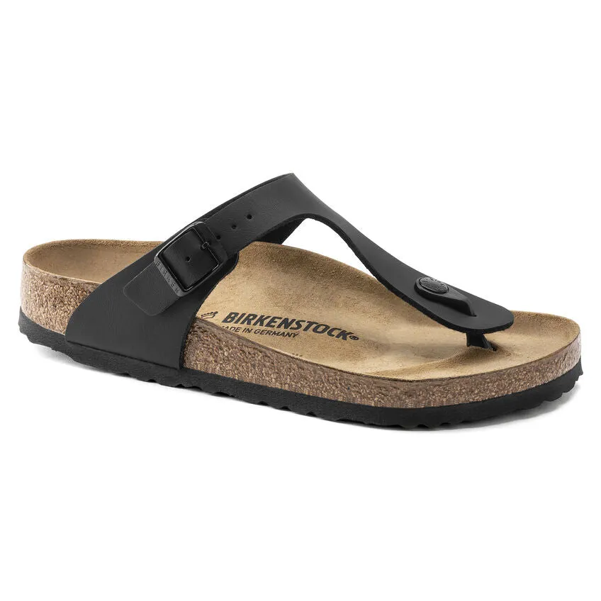 Birkenstock Gizeh Birko-Flor Classic Footbed Sandal in Black